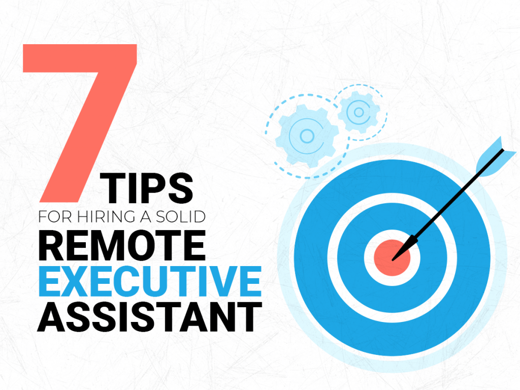 header for article on tips in hiring a remote executive assistant