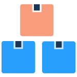 Icons showing order boxes for Ecommerce stores.